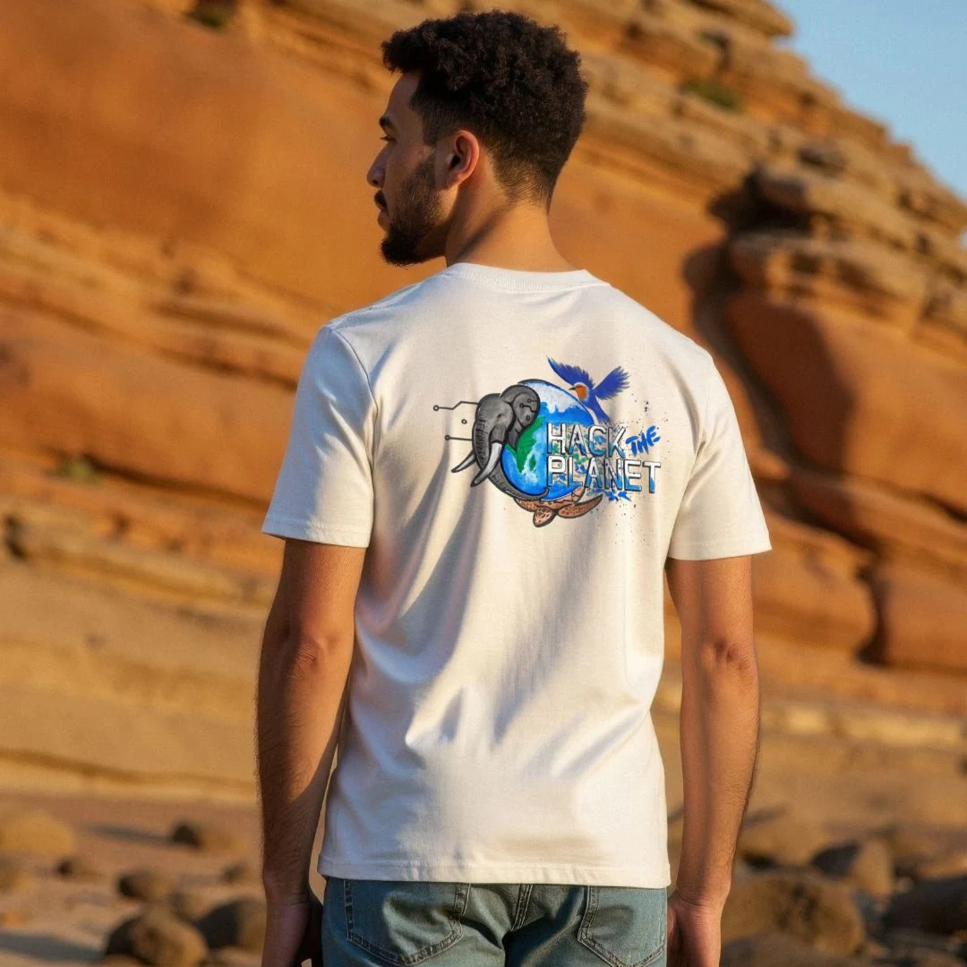 Hack The Planet anniversary shirt — men's